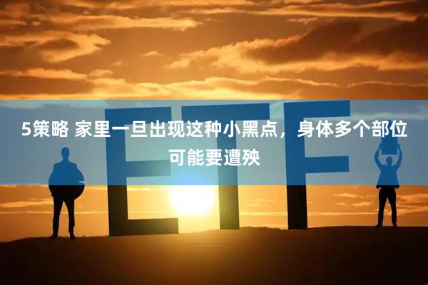 5策略 家里一旦出现这种小黑点，身体多个部位可能要遭殃